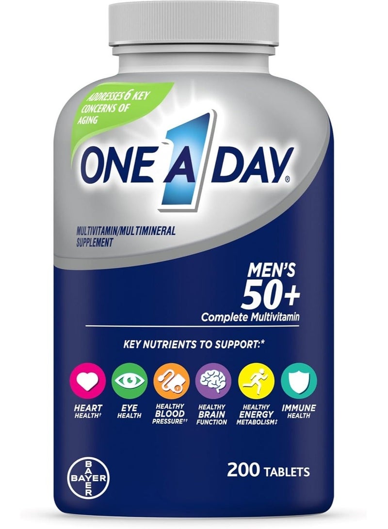 ONE A DAY Men’s 50+, Complete Multivitamin 200 Tablets - Image 5